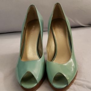 Nine West peep toe heels